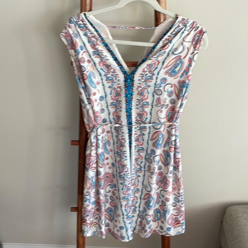 XS LOFT dress with paisley designs